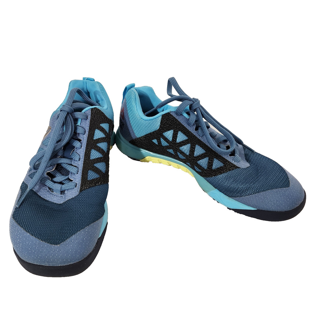 Reebok CrossFit Womens Nano 6.0 Kevlar Gym Sneakers Size 8 Slate Blue Workout